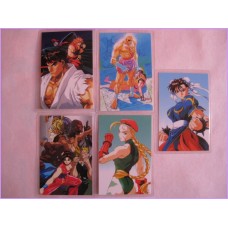 Street Fighters set 5 lamicard Original Japan Anime manga 90s Laminated Card capom games